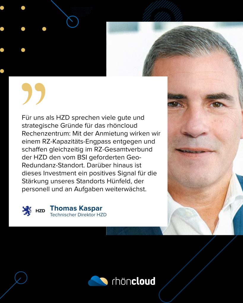 Statement des Technischen Direktor der HZD Thomas Kaspar