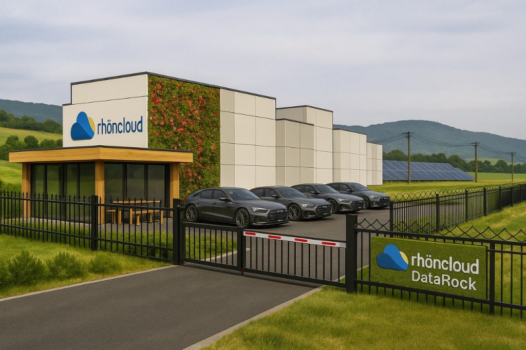 Beispielvisualisierung rhöncloud DataRock Eichenzell (KI generiert)