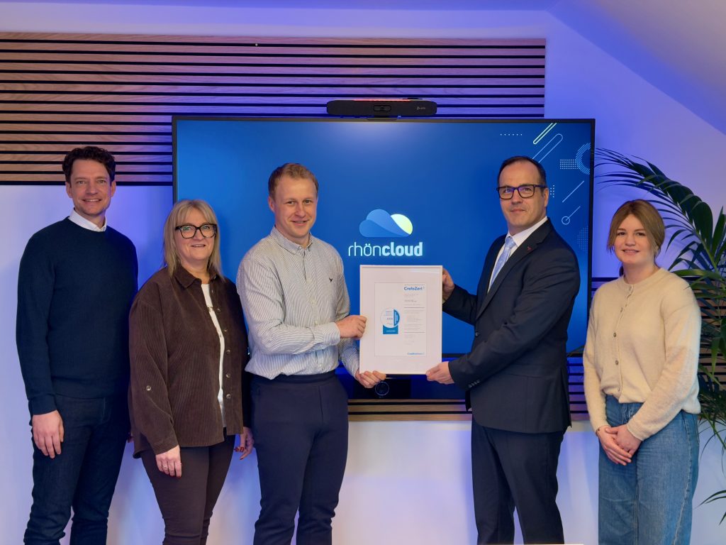 rhöncloud erhält das CrefoZert der Creditreform